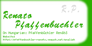 renato pfaffenbuchler business card