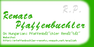 renato pfaffenbuchler business card